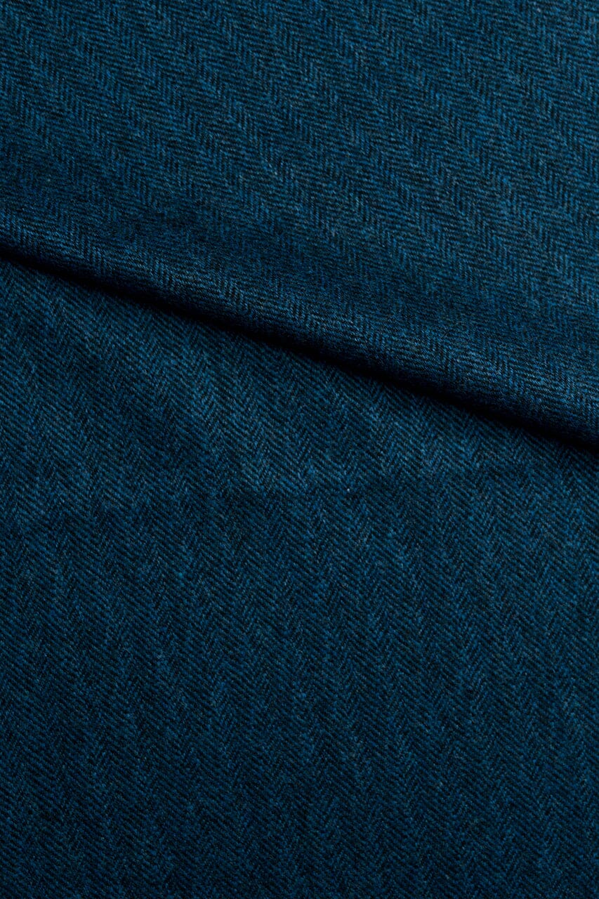 LaGondola Suit Fabric-E.Thomas GC50325 E.Thomas Wool Cashmere Jacketing-Blue HRB