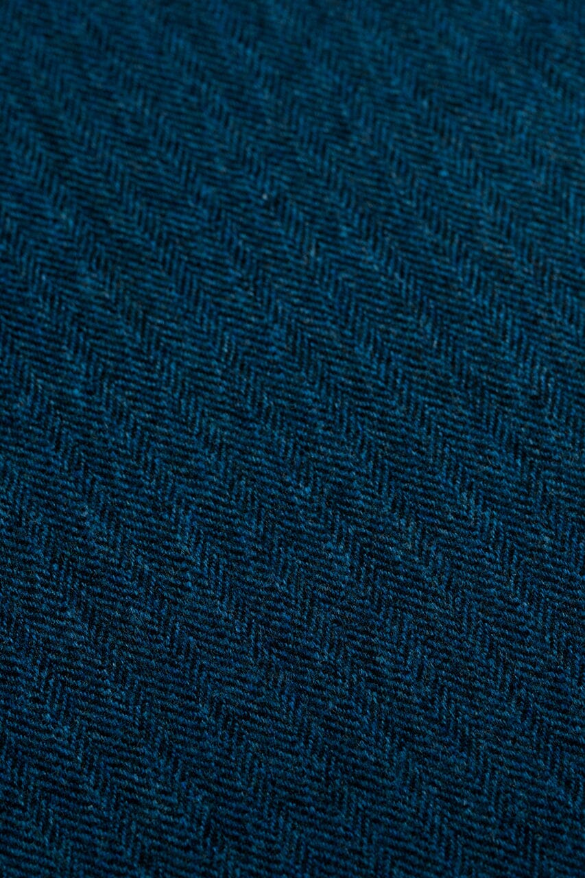 LaGondola Suit Fabric-E.Thomas GC50325 E.Thomas Wool Cashmere Jacketing-Blue HRB