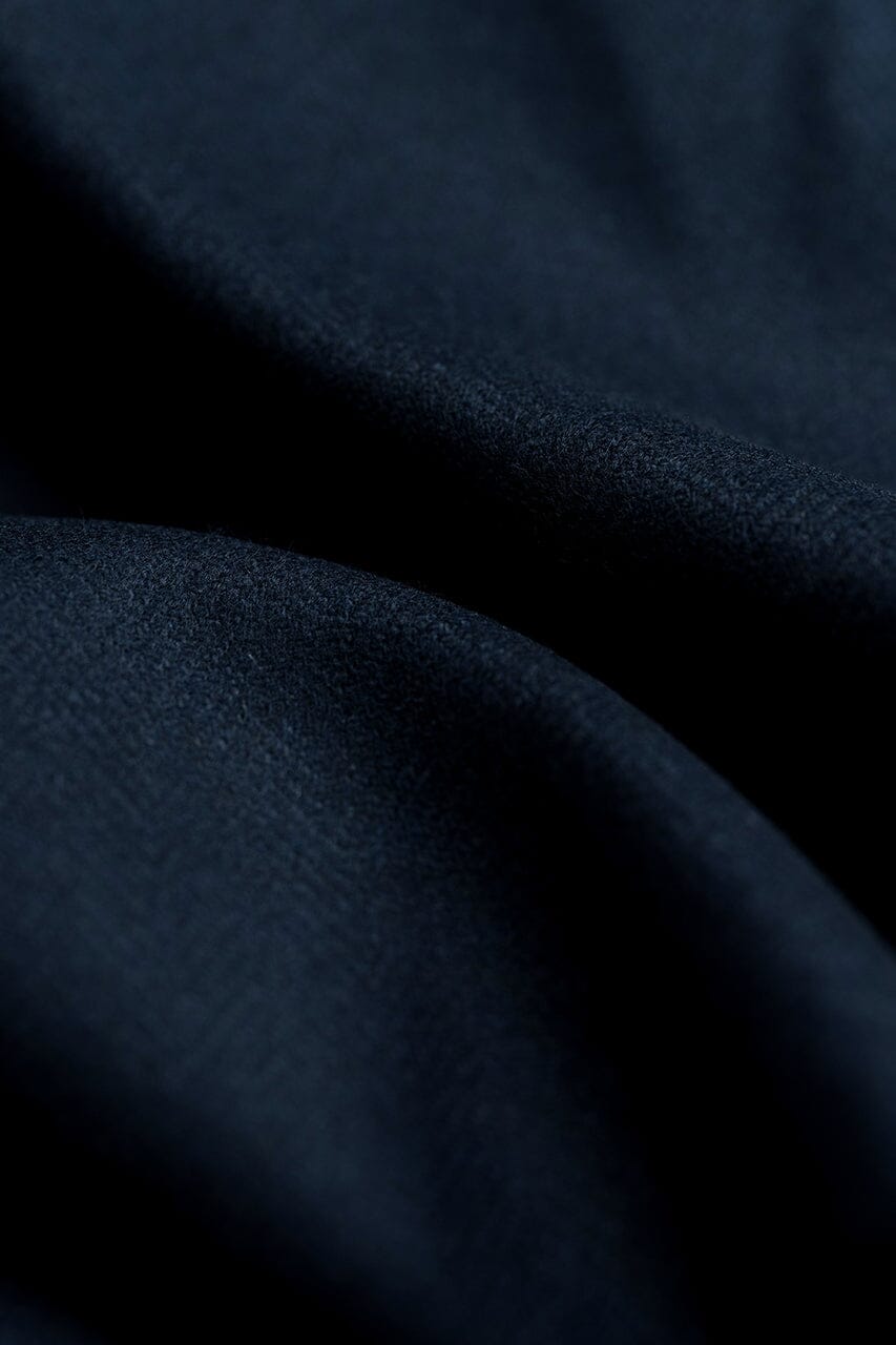 LaGondola Suit Fabric-E.Thomas GC50326 E.Thomas Wool Cashmere Jacketing-DkNavy HRB