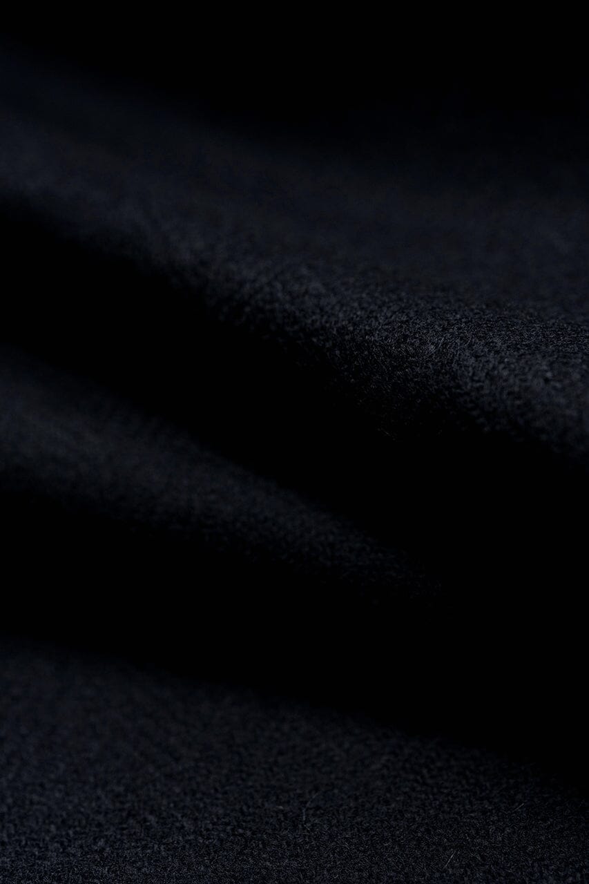 LaGondola Suit Fabric-E.Thomas GC50327 E.Thomas Wool Cashmere Jacketing-Black HRB