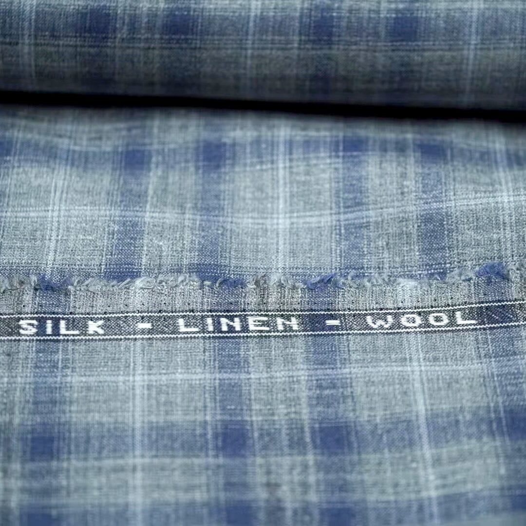 LaGondola Suit Fabric-E.Thomas GSS106013 E.Thomas Wool silk linen Jacketing