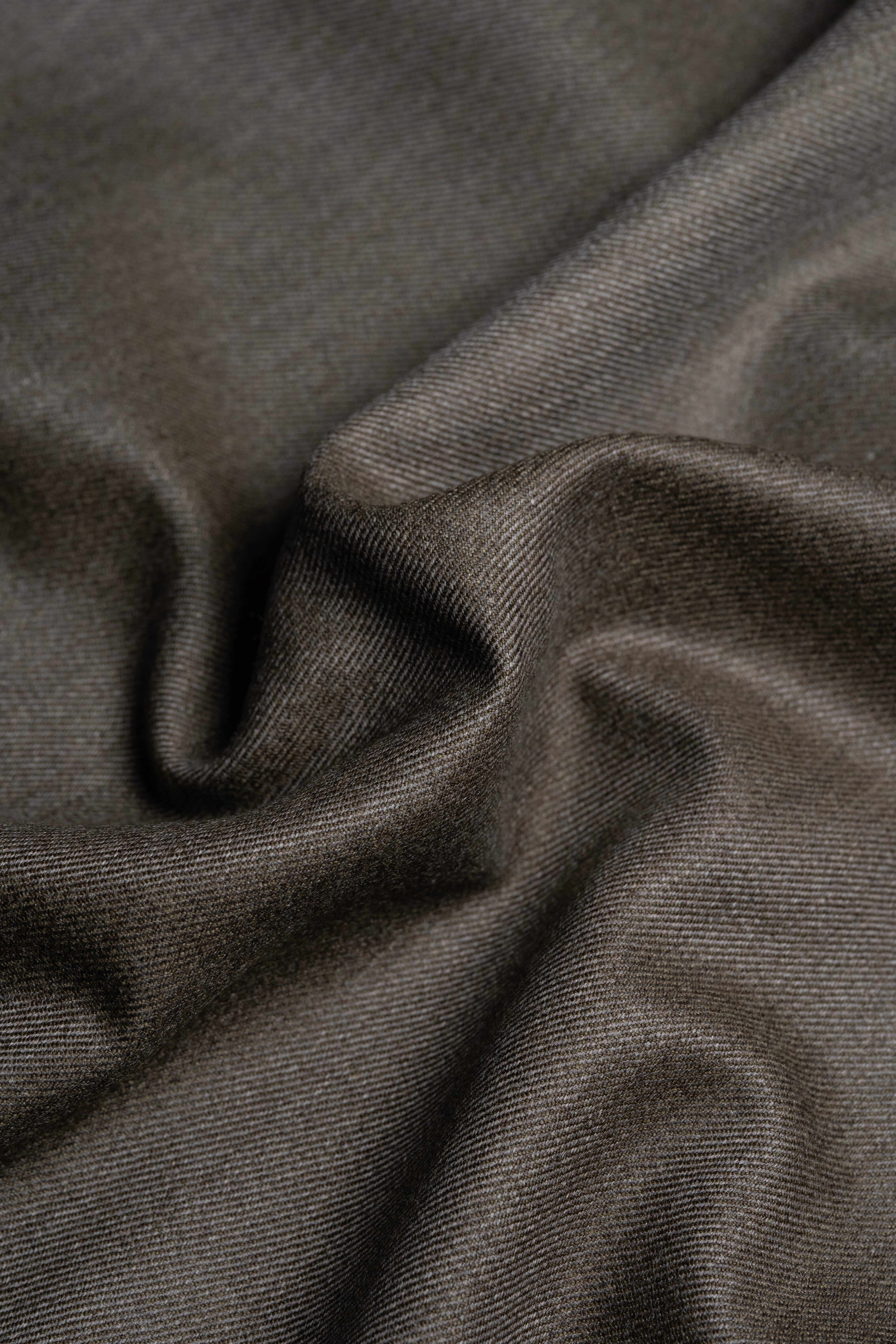 Modern Suit Fabrics-Fintex of London FS20724 Fintex of London Brown Cavalry Twill Wool Suiting-1.75m