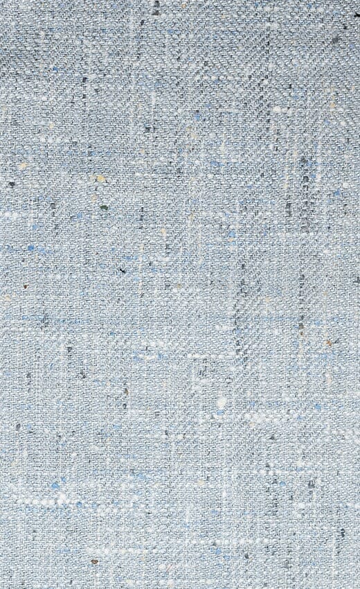 Modern Suit Fabrics-Fintex of London FS90502 Ice Blue Silk Linen Herringbone