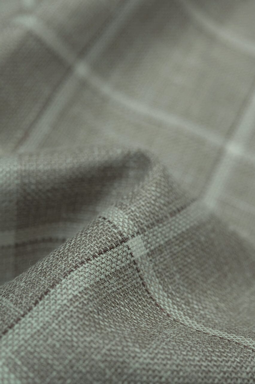 LaGondola Suit Fabric-Fratelli Tallia Di Delfino GC50116 Fratelli Tallia Di Delfino Beige Plaid Jacketing