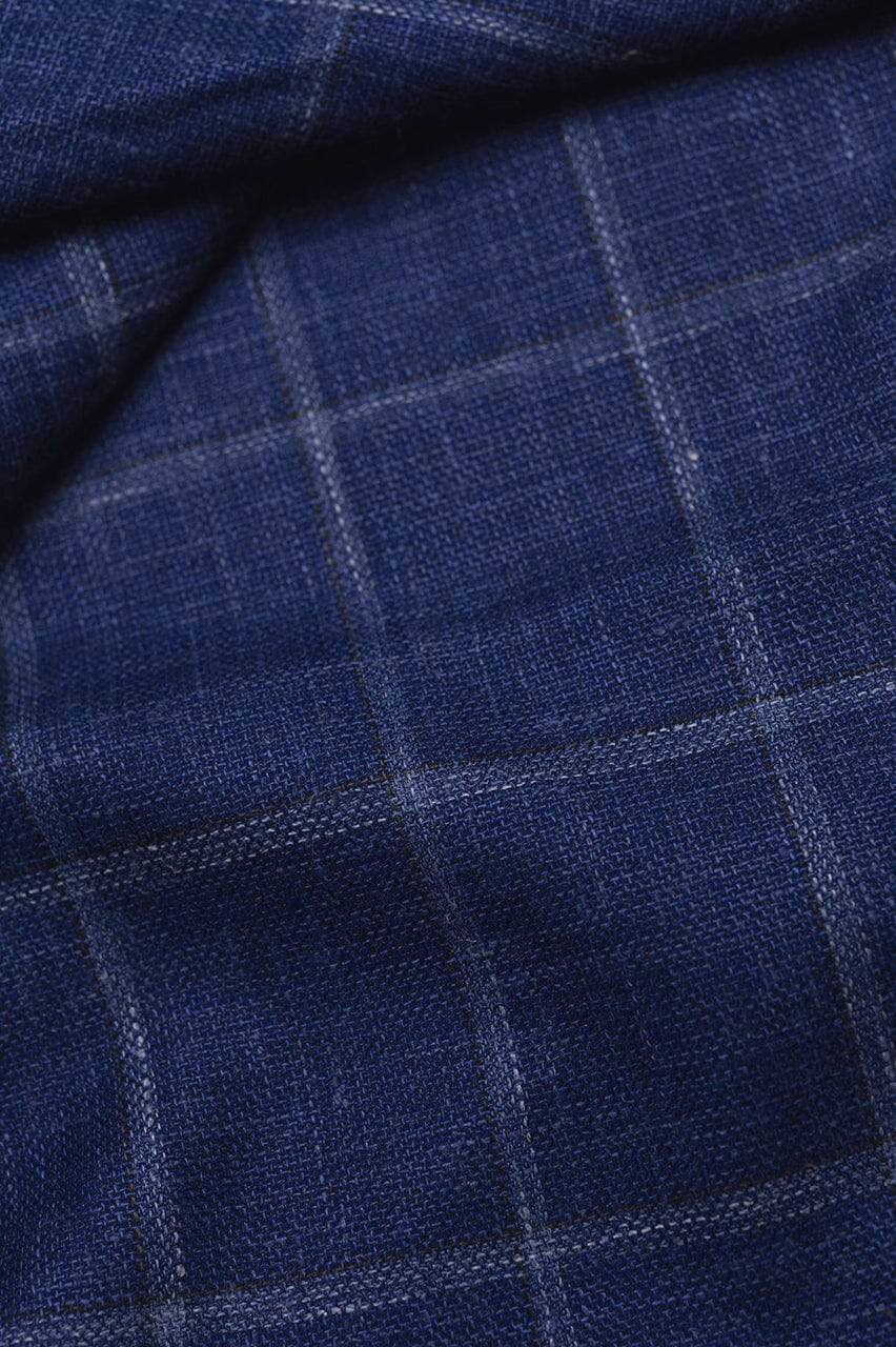 LaGondola Suit Fabric-Fratelli Tallia Di Delfino GC50117 Fratelli Tallia Di Delfino Navy Plaid Jacketing