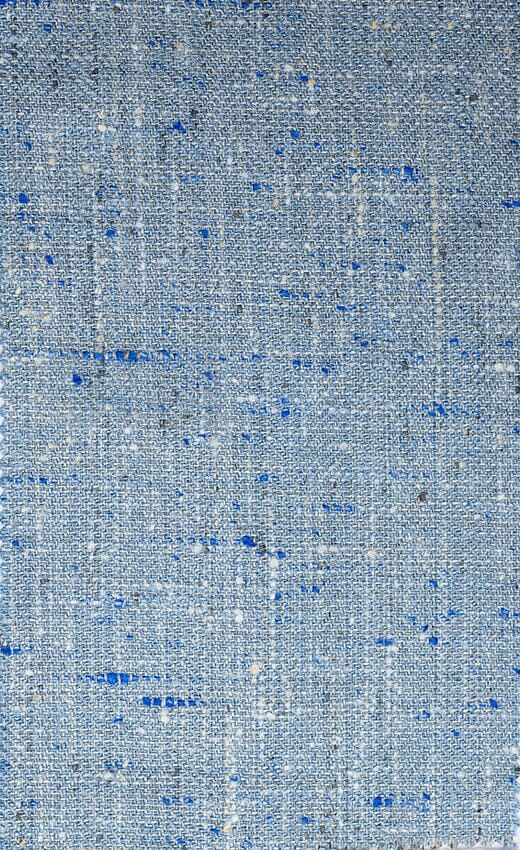 FS90501 Sky Blue Silk Linen Herringbone (Price per0.25m)