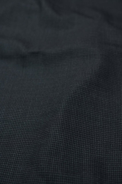 GC39443 Charcoal Houndstooth Stretched Wool (Price Per 0.25m) Modern Loro Piana