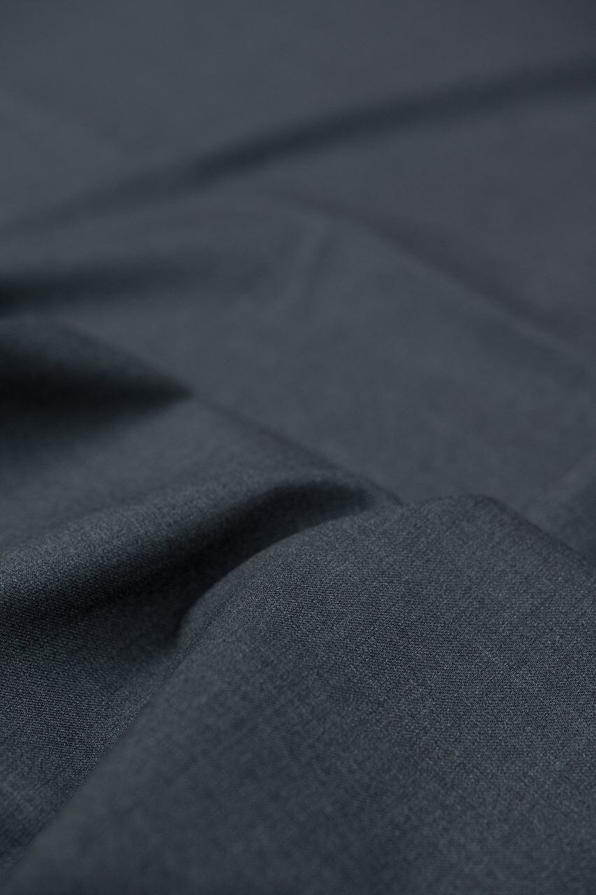 GC39452 Charcoal Stretched Wool (Price Per 0.25m) Modern Loro Piana