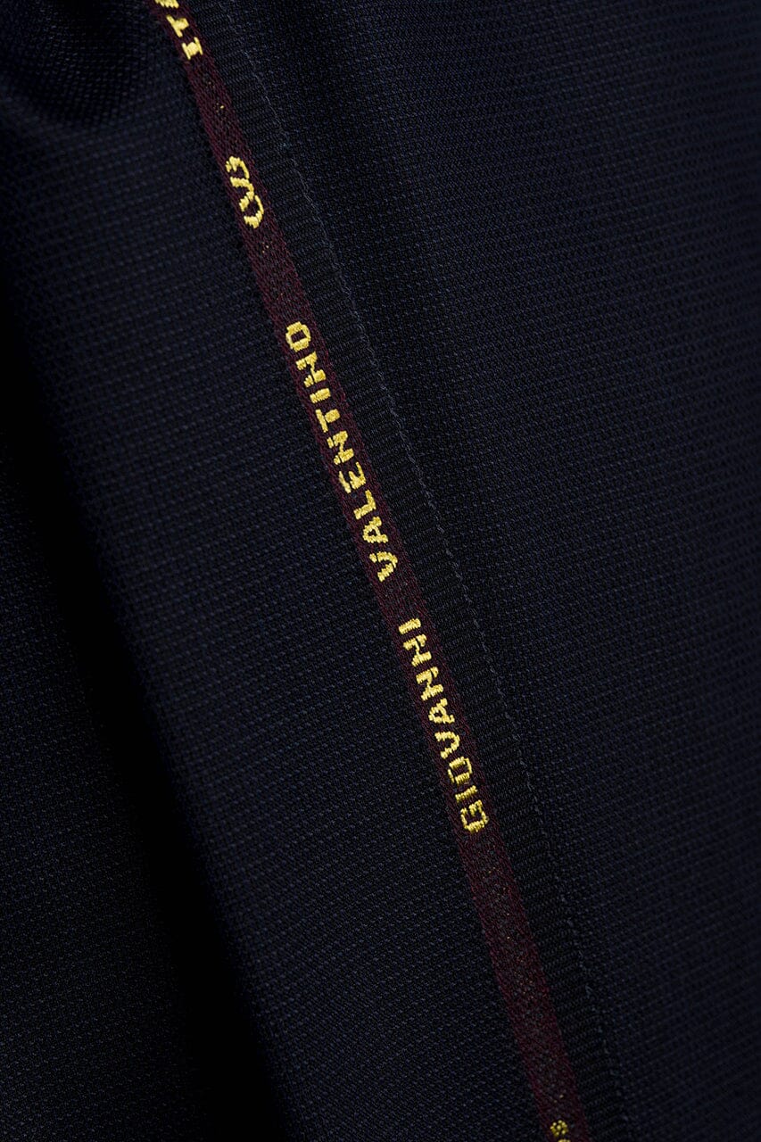 Vintage Suit Fabrics-Giovanni Valentino V23503 Giovanni Valentino Dark Blue Wool Suiting -3.1m
