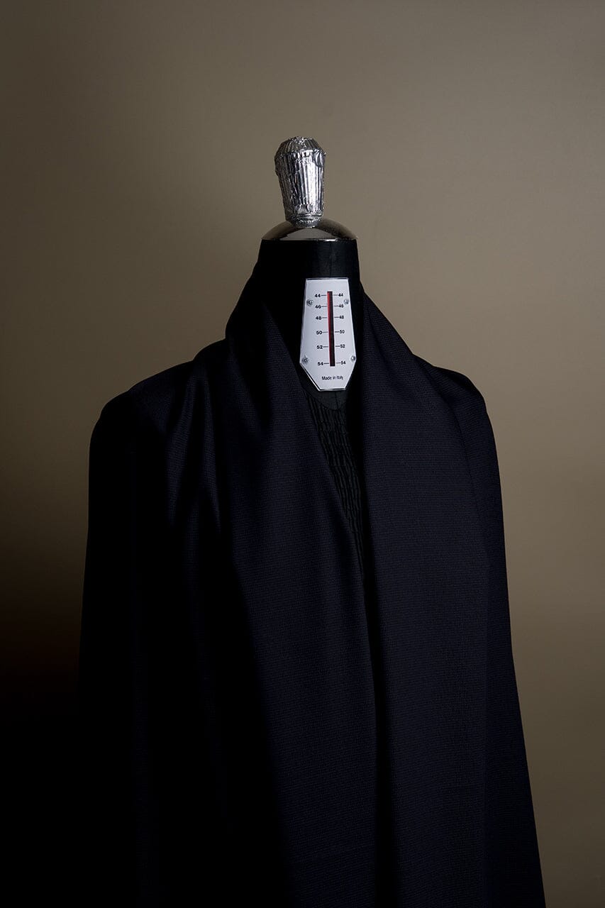 Vintage Suit Fabrics-Giovanni Valentino V23503 Giovanni Valentino Dark Blue Wool Suiting -3.1m
