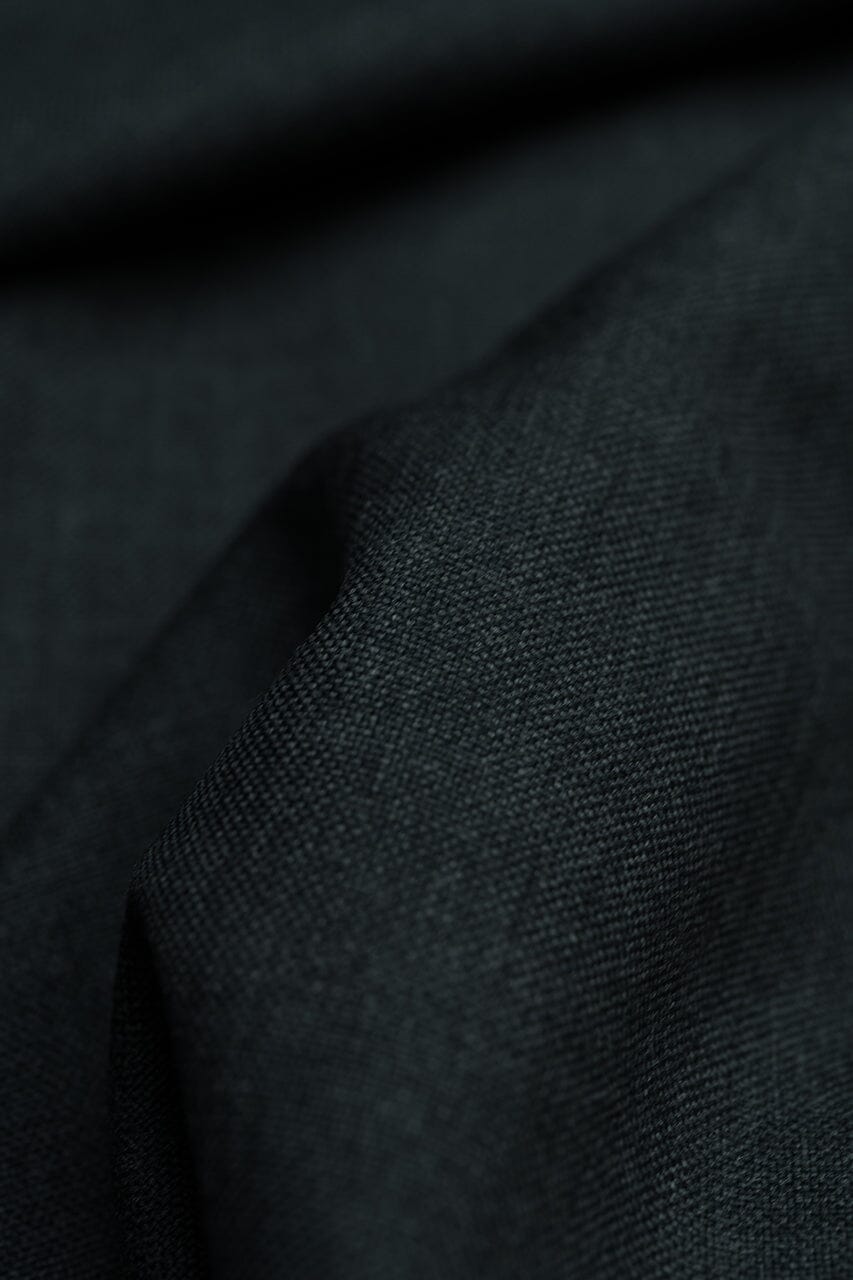 LaGondola Suit Fabric-Groves & Lindley GC50245 Groves & Lindley Dark Grey 350g Plain Wool for Suits