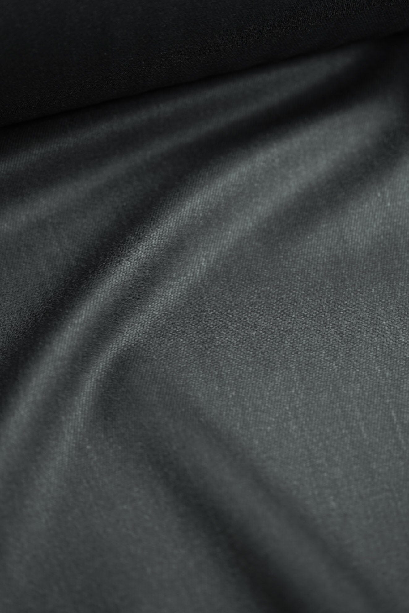 Modern Suit Fabrics-Holland & Sherry 302907 Holland & Sherry Dark Charcoal Wool Whipcord