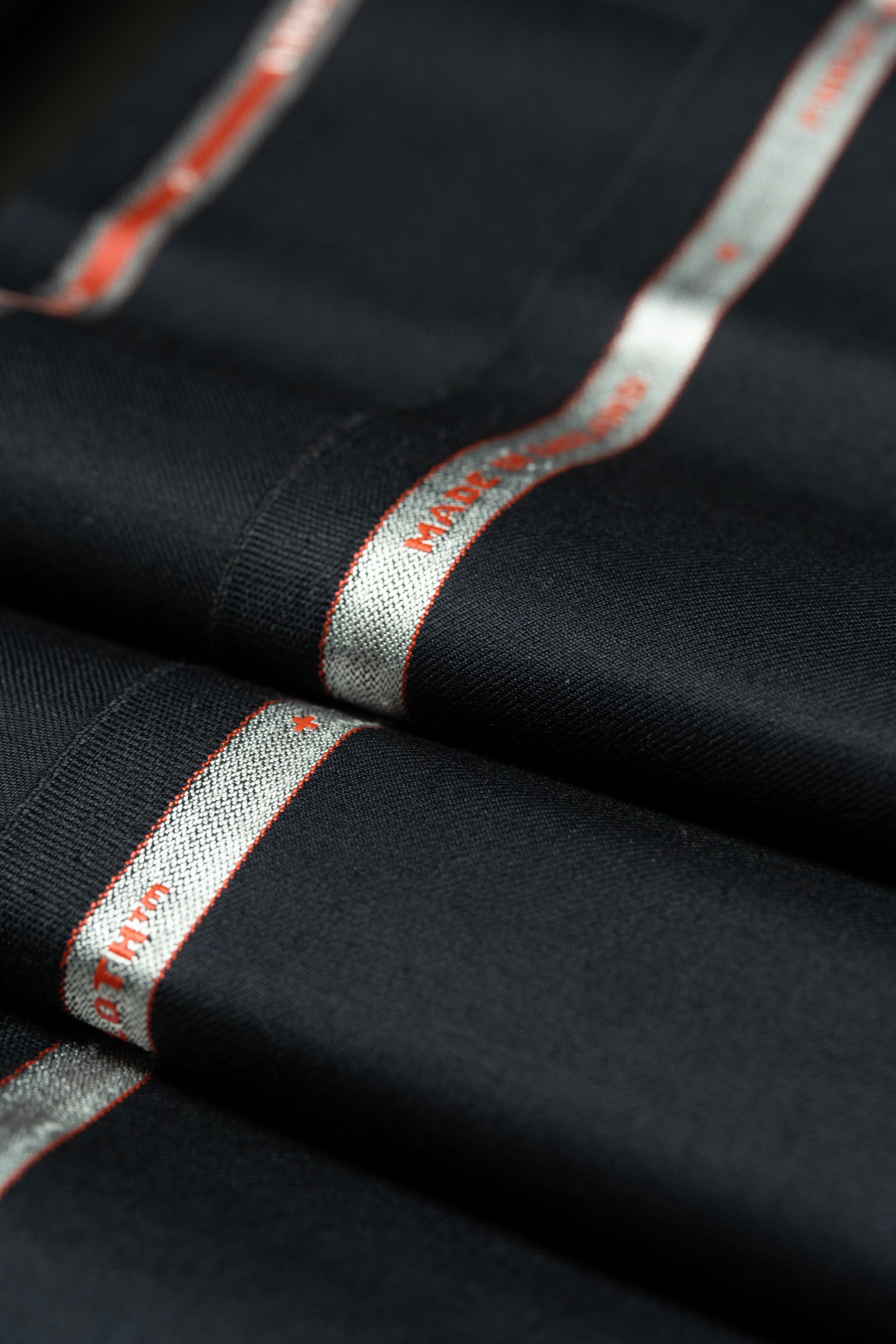 Modern Suit Fabrics-Huddersfield Cloth LS3756 Huddersfield Cloth Black 120's Merino Trousers - 2.1m
