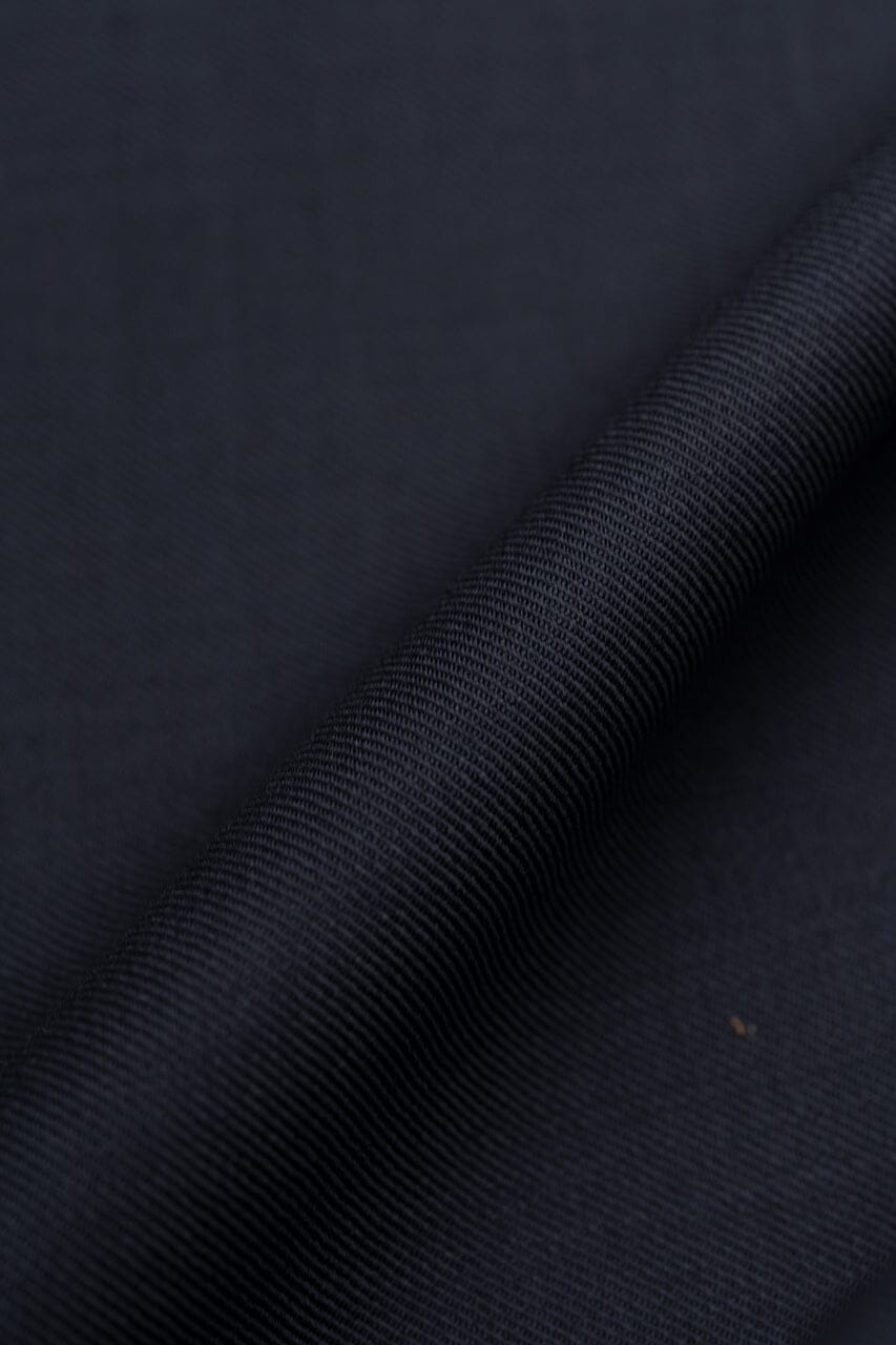 Modern Suit Fabrics-Huddersfield Cloth ZH1540 Dark Navy Twill Wool For Suit-2.7m