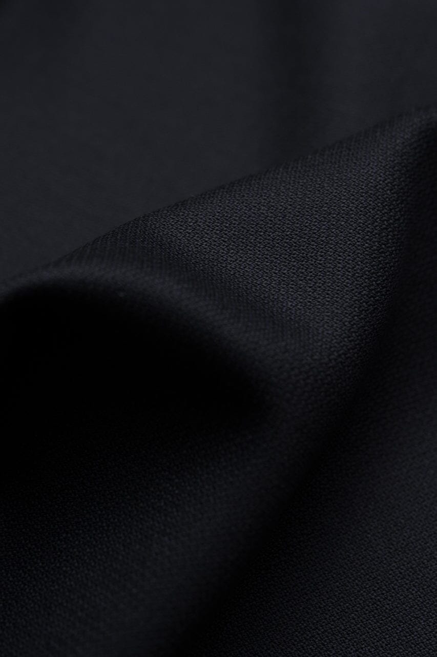 Modern Suit Fabrics-Huddersfield Cloth ZLC1313 Black Patterned Wool For Suit-3.6m