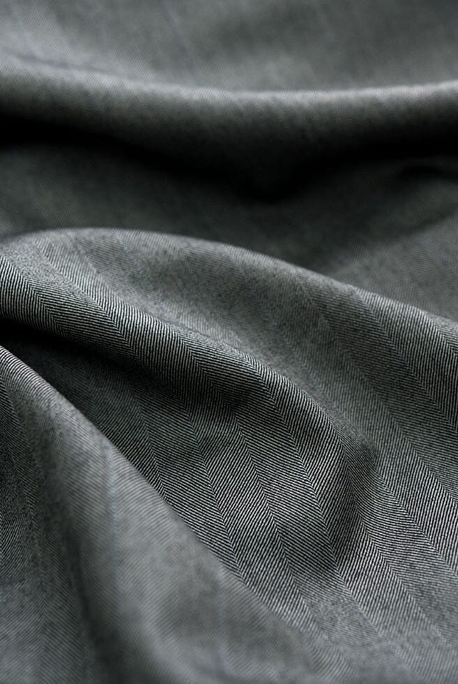 Vintage Suit Fabrics-John Taylors V20163/V230 Grey Herringbone Suiting-3.5m