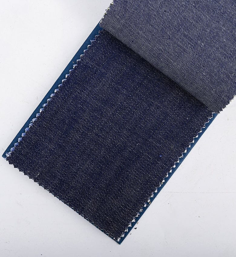 TheKhakiClub Suit Fabric-Kuroki Fabrics D3202-A Indigo 3x1 Right Hand Twill Denim, Natural Indigo