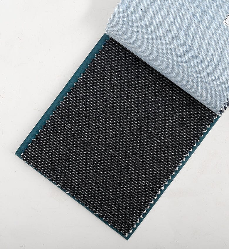 TheKhakiClub Suit Fabric-Kuroki Fabrics D3203-A Indigo 3x1 Right Hand Twill Denim, Uneven Yarn