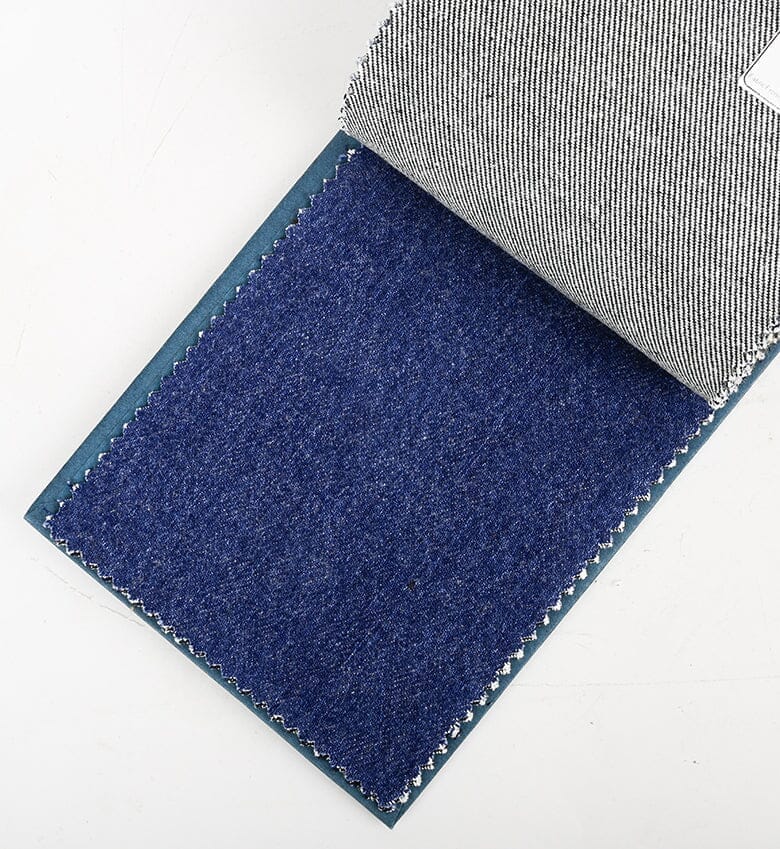 TheKhakiClub Suit Fabric-Kuroki Fabrics D3203-C Washed Indigo 3x1 Right Hand Twill Denim, Uneven Yarn