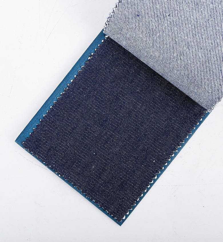 TheKhakiClub Suit Fabric-Kuroki Fabrics D3204 Indigo 3x1 Right Hand Twill Denim, Reactive Dye