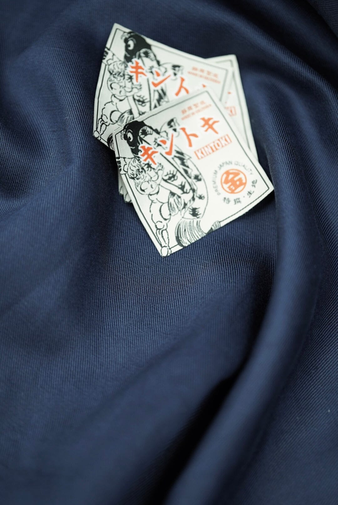L4002 Royal Blue Twill Linen Cashmere (price per0.25m ) TheKhakiClub Kintoki Kiji