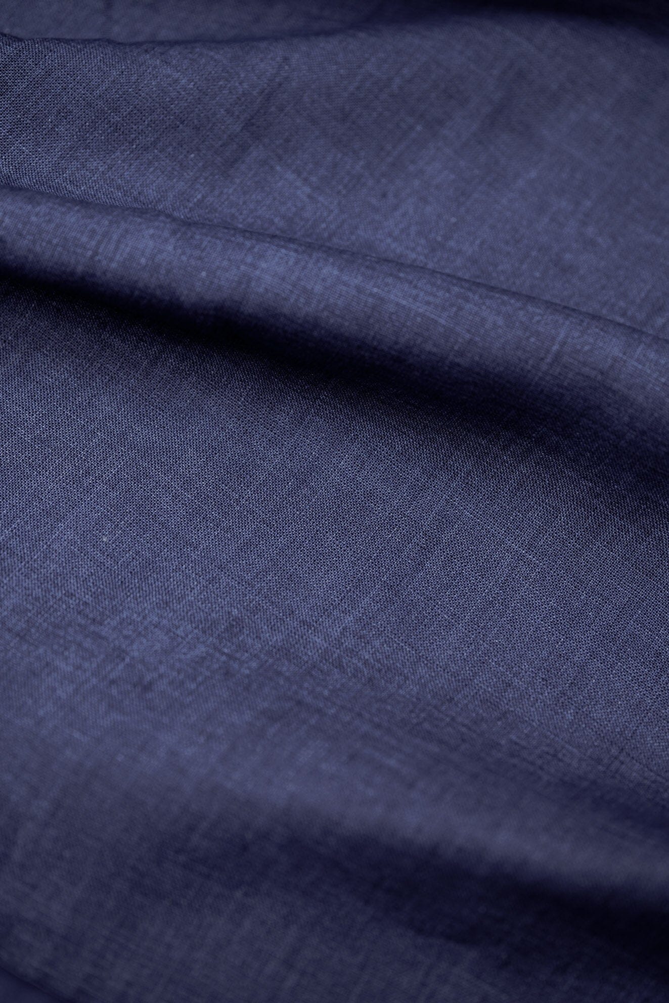 Shirt Fabrics-LaGondola Indigo Linen Shirting