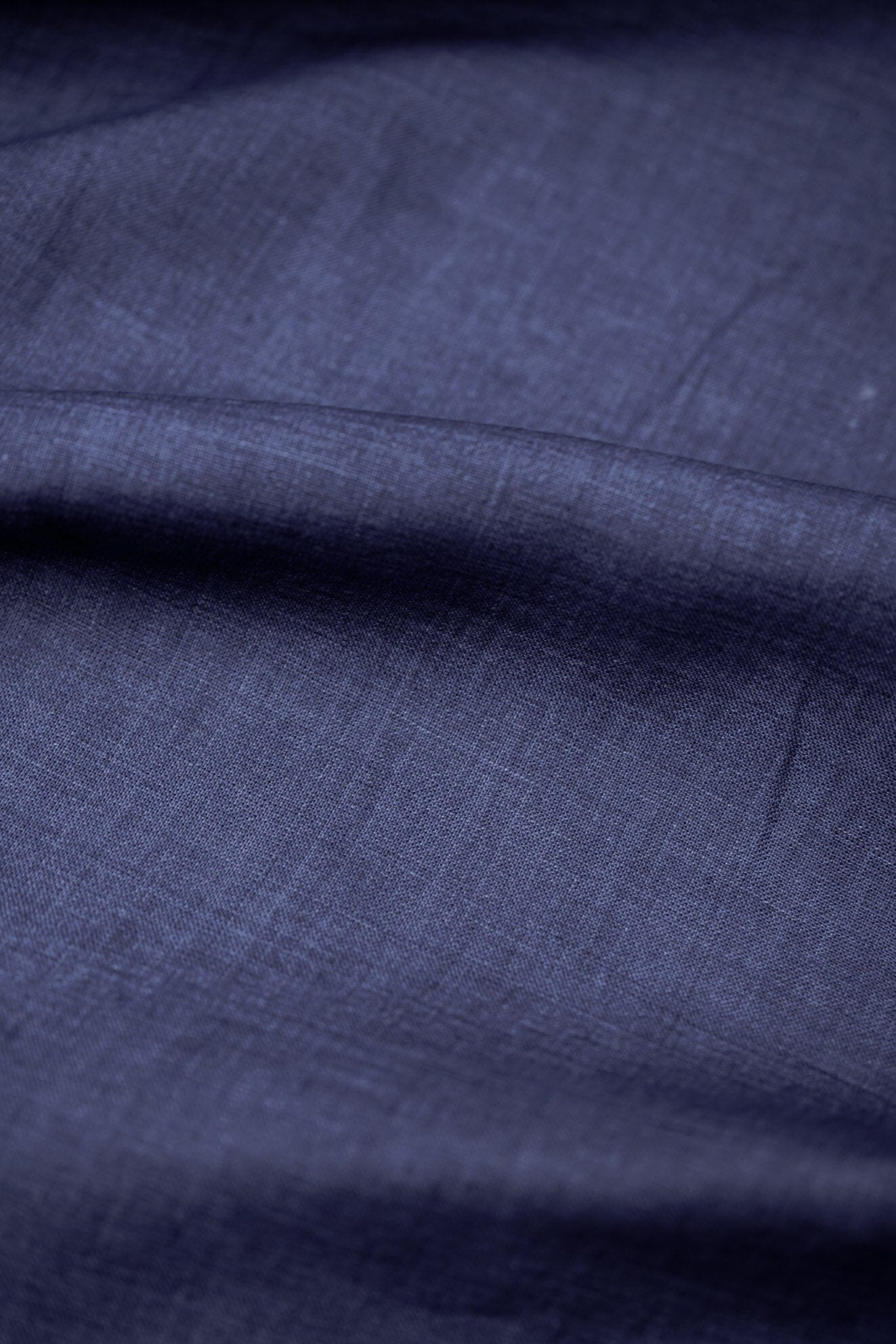 Shirt Fabrics-LaGondola Indigo Linen Shirting