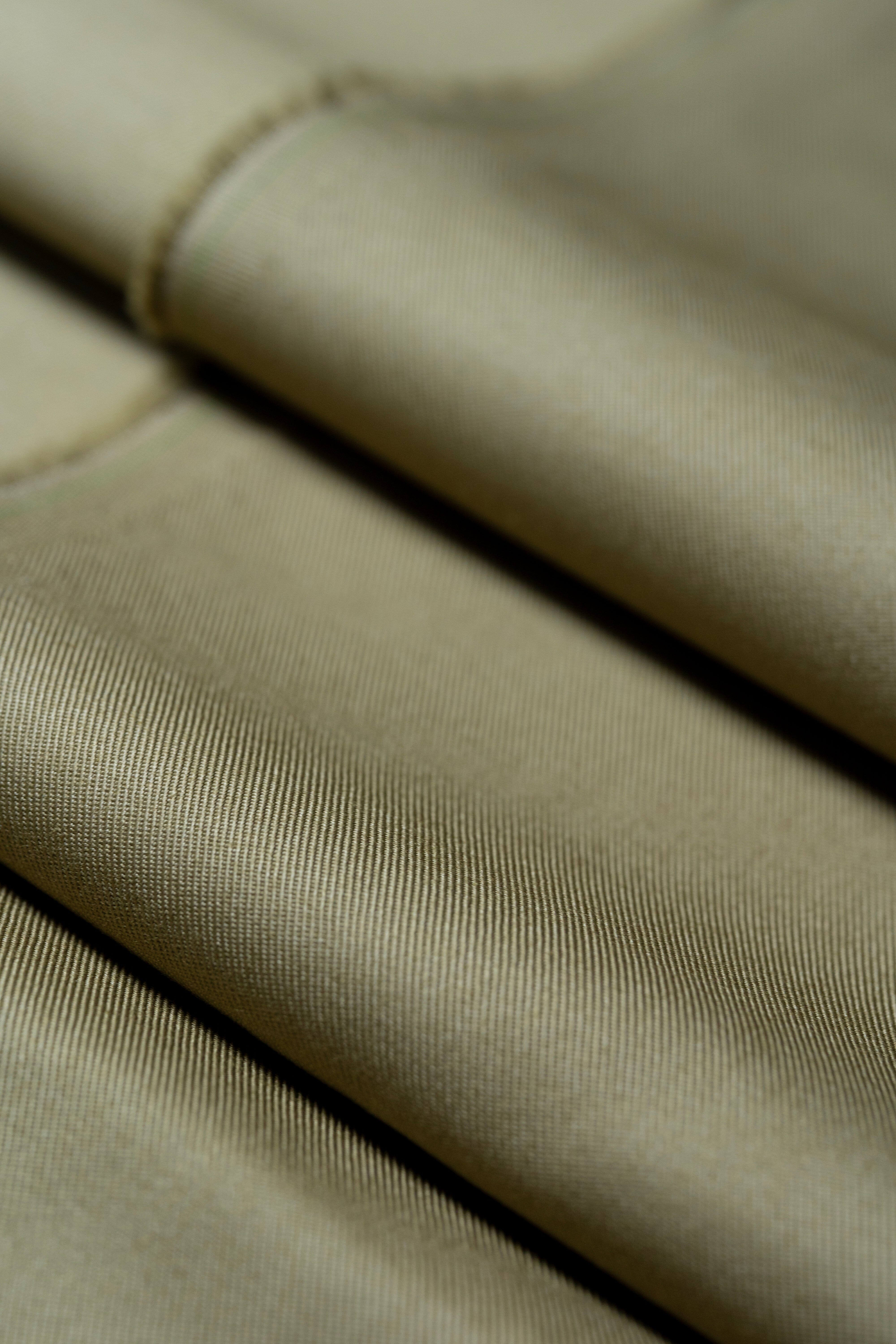 Modern Suit Fabrics-Loro Piana N704068 Loro Piana Taupe Twill Cotton Trousers-1.3m
