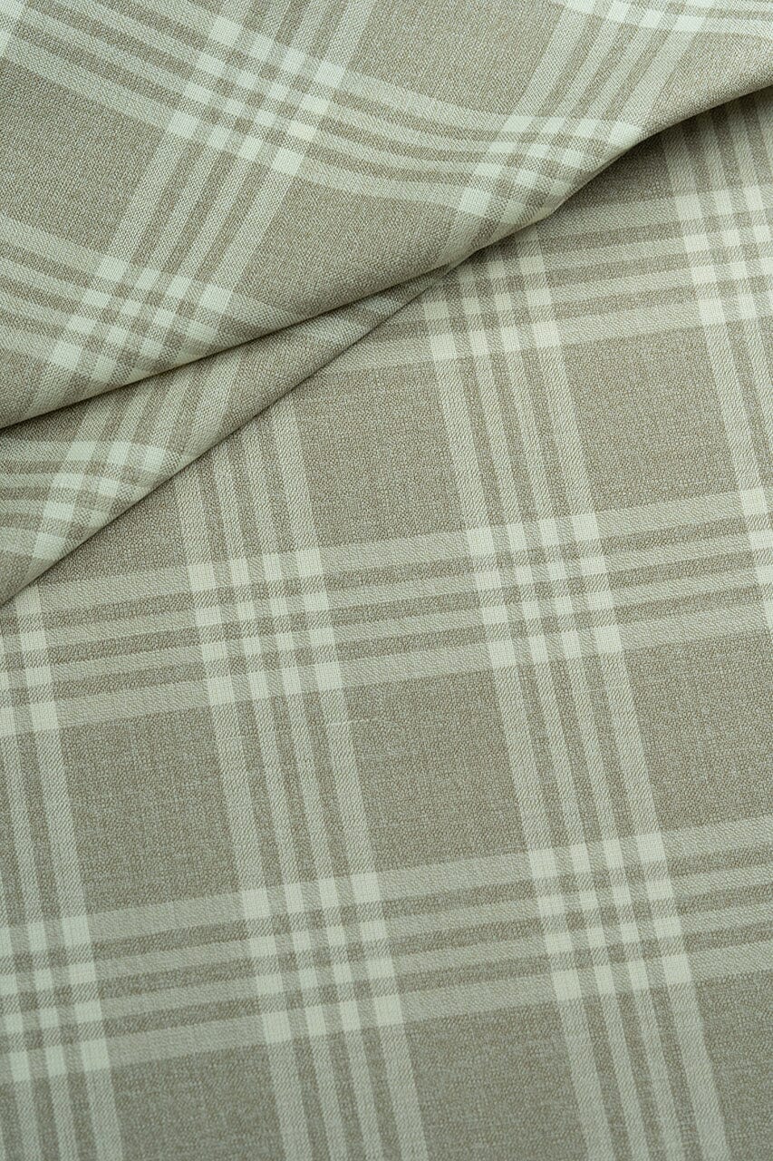 Modern Suit Fabrics-Marling & Evans 17303/B2 Marling & Evans Beige Check Wool-3.1m