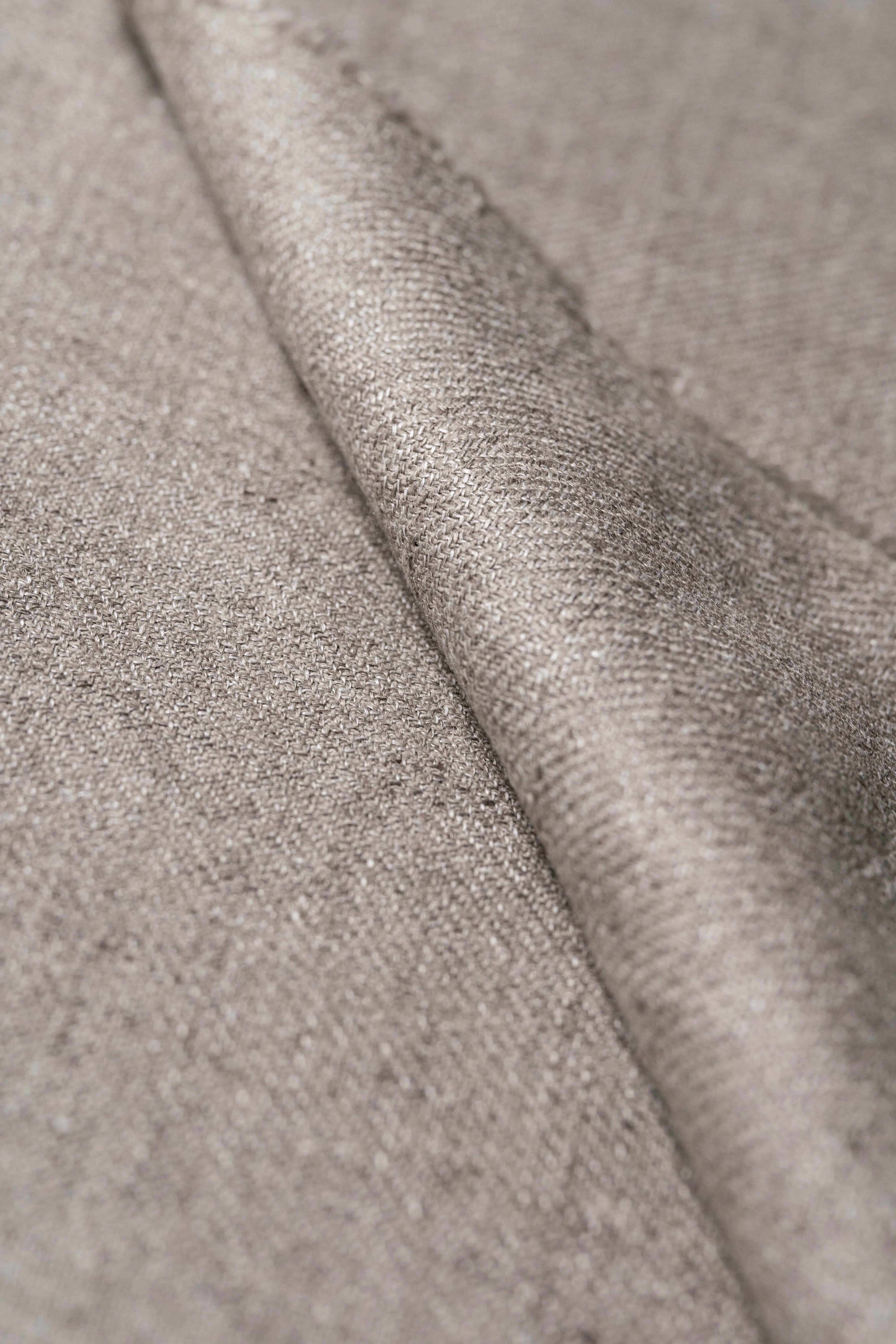 Modern Suit Fabrics-Marling & Evans Marling & Evans Taupe Wool Linen Jacketing (17527/J9)-1.8m