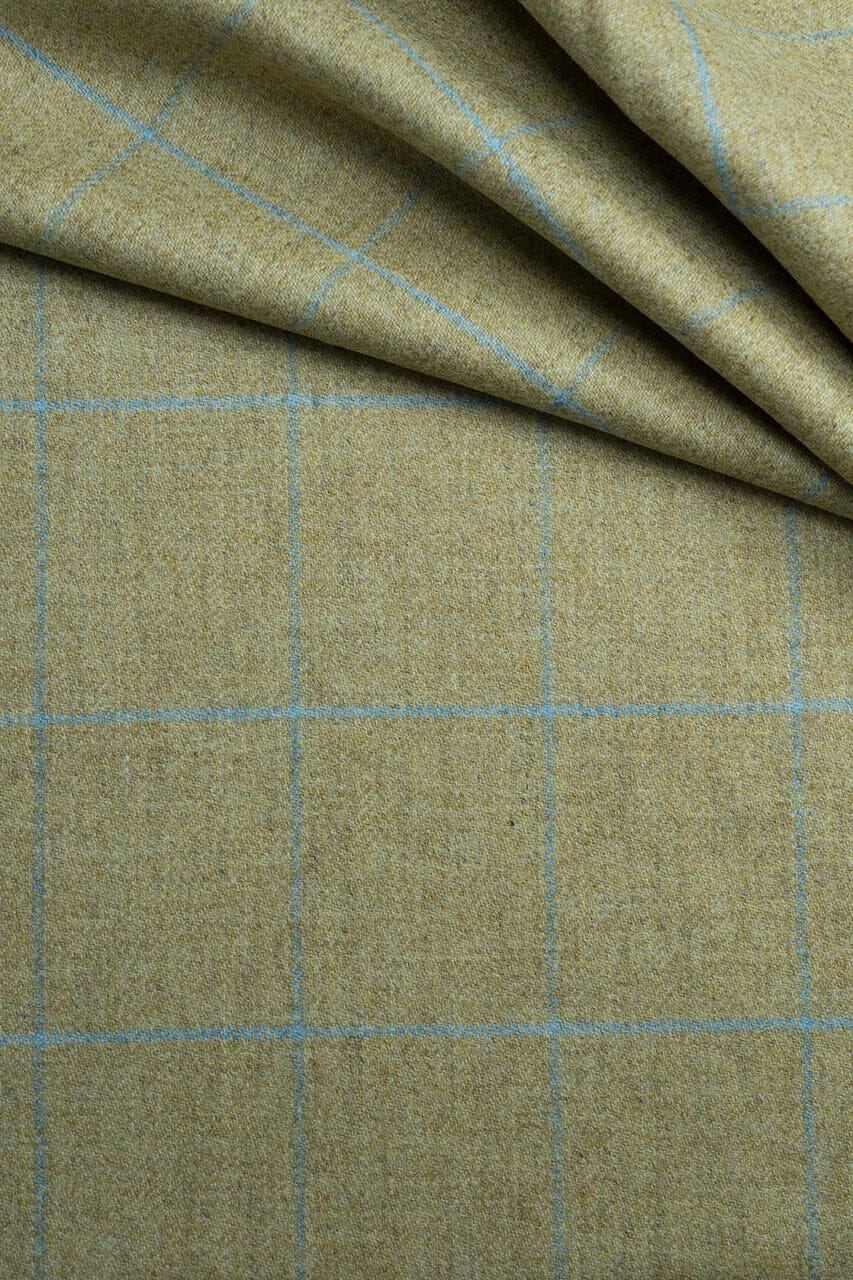 LaGondola Suit Fabric-Marton Mills GC50502 Marton Mills Winte Jacketing-7x8cm Sand Windowpane