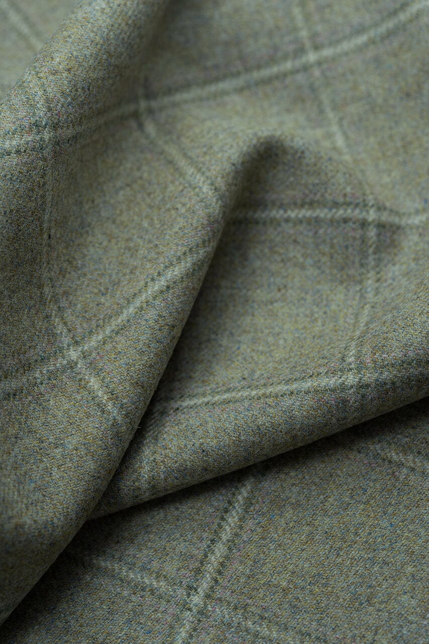 LaGondola Suit Fabric-Marton Mills GC50505 Marton Mills Winte Jacketing-7x8cm Beige Windowpane