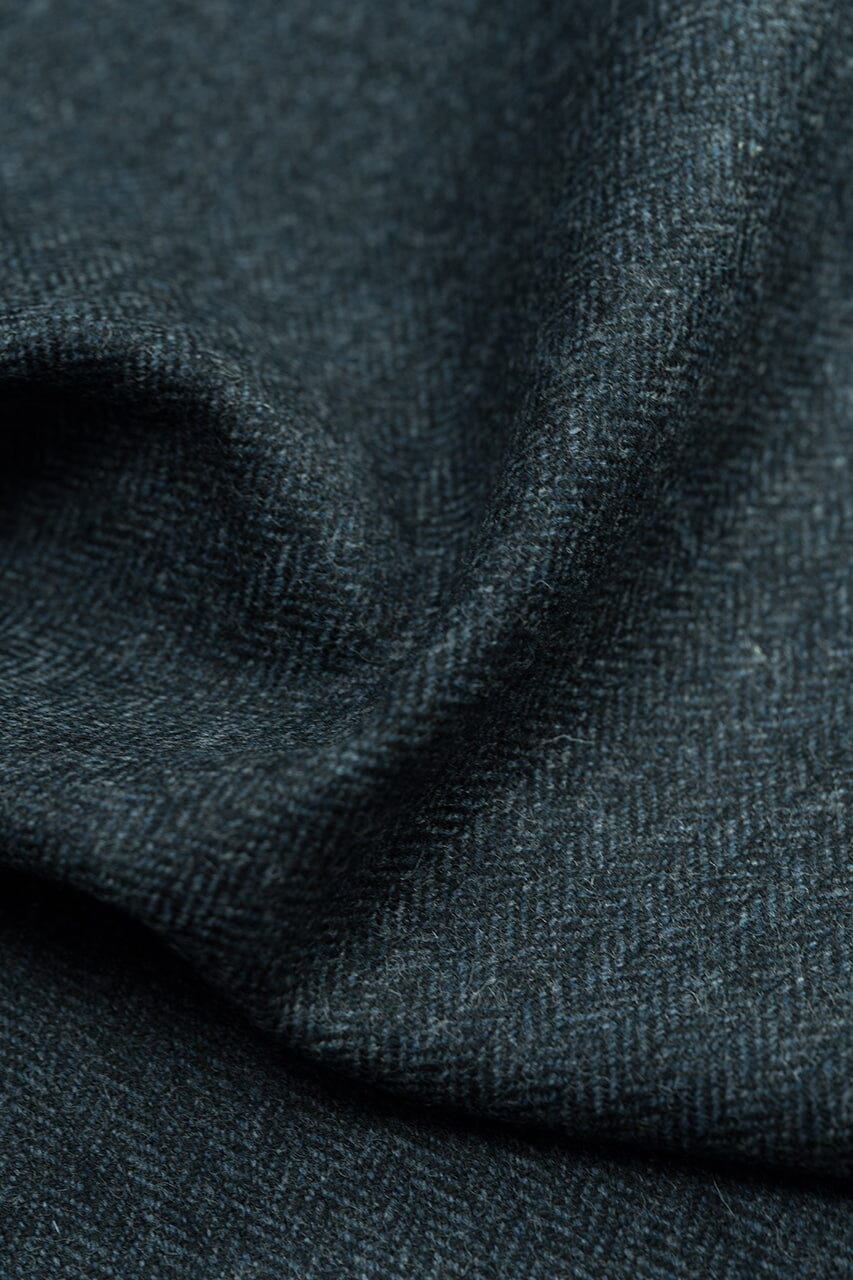 LaGondola Suit Fabric-Marton Mills GC50524 Marton Mills Winte Jacketing-Midnight NavyHerringbone