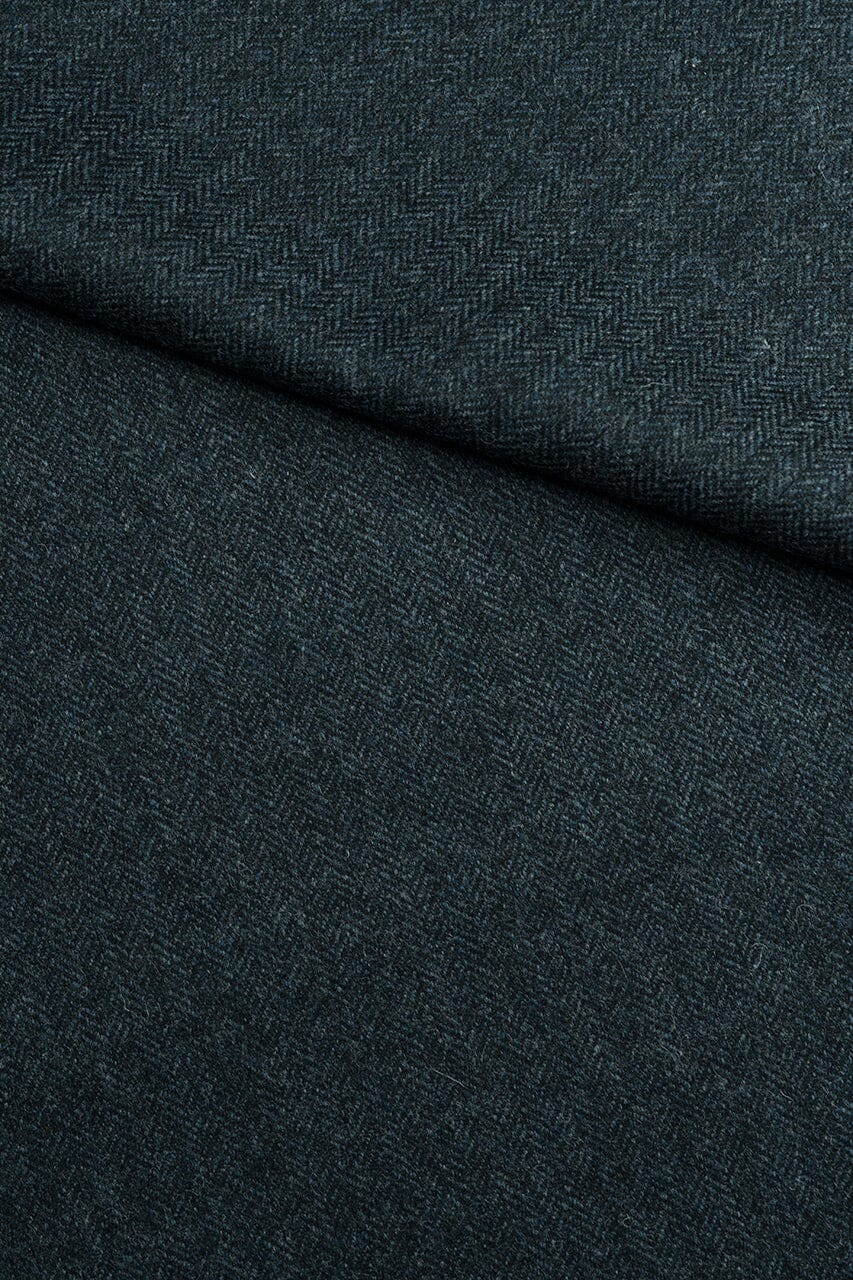 LaGondola Suit Fabric-Marton Mills GC50524 Marton Mills Winte Jacketing-Midnight NavyHerringbone