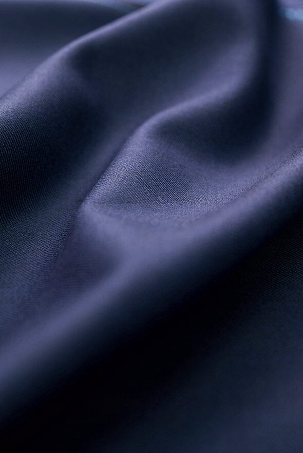 Vintage Suit Fabrics-Scabal V10528 Scabal Dark Blue Suiting-1.6m