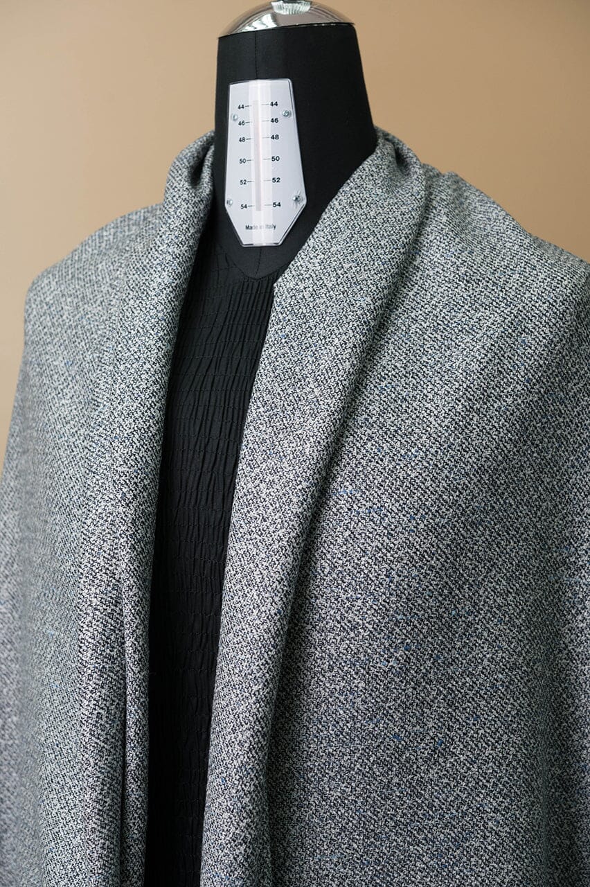 SEC2307 Blue Wool Silk Jacketing-1.8m Modern LaGondola