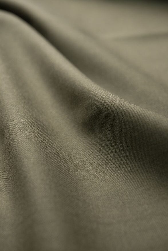 Vintage Suit Fabrics-Skyes V247/V20370 Army Green Wool Suiting (Price per 0.25m)