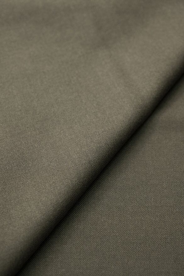 Vintage Suit Fabrics-Skyes V247/V20370 Army Green Wool Suiting (Price per 0.25m)