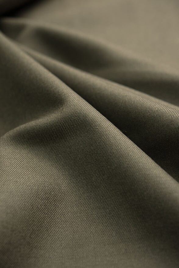 Vintage Suit Fabrics-Skyes V247/V20370 Army Green Wool Suiting (Price per 0.25m)