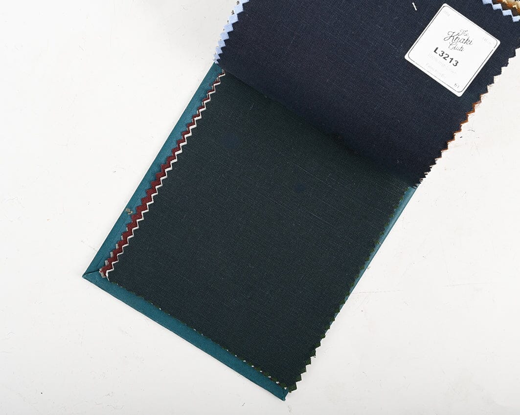 TheKhakiClub Suit Fabric-Spence Bryson L3214 Dark Navy Irish Linen