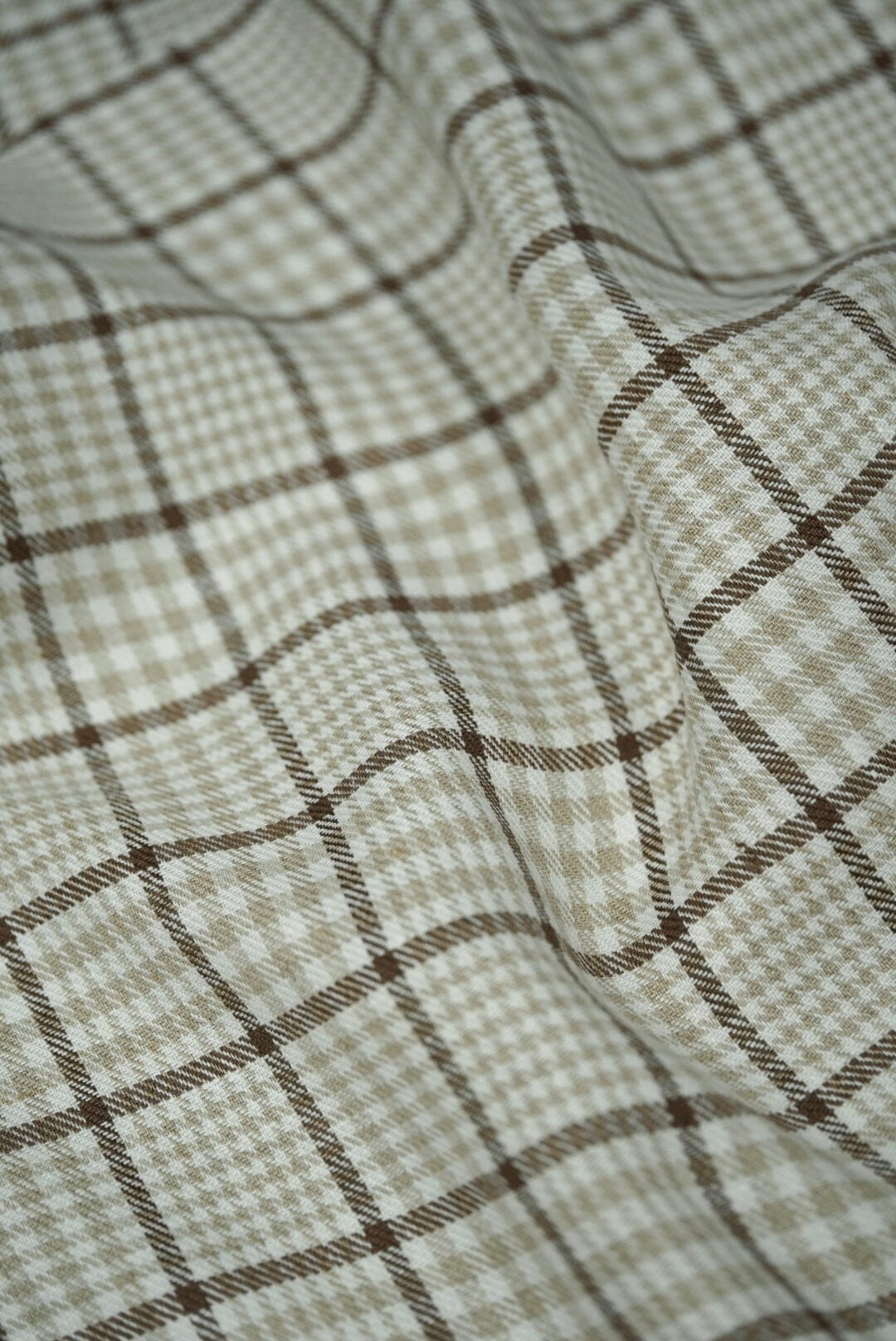 TheKhakiClub Suit Fabric-Spence Bryson L4301 Plaid Cake Linen Tweed