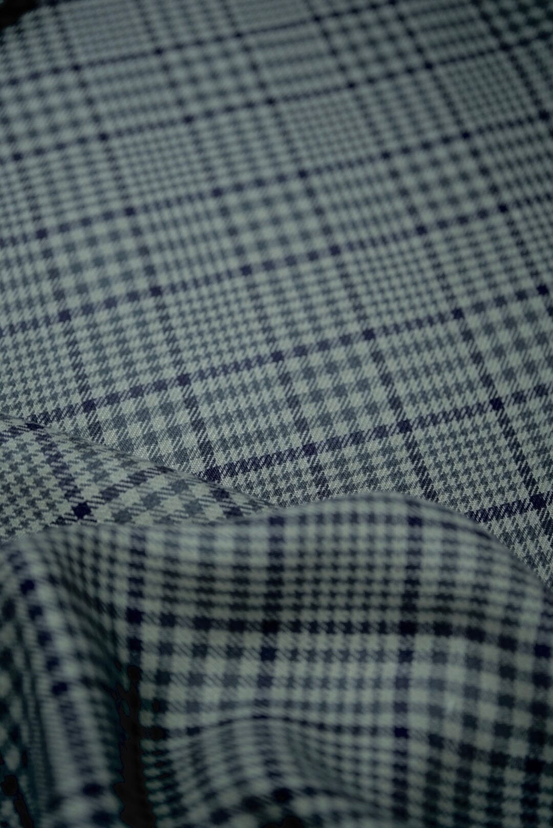 TheKhakiClub Suit Fabric-Spence Bryson L4303 Plaid Concrete Linen Tweed