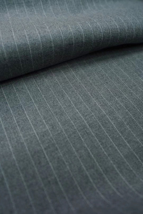 V20045 Grey Pinstripe Wool-2.5m