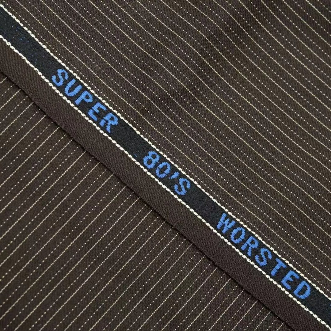 V20073 Brown Multi Stripe Suiting-3.6m