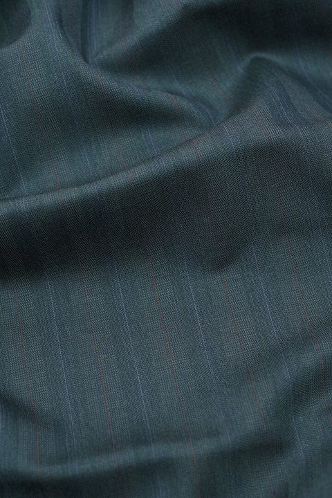 V20120 Scabal Dark Blue Green Strip-2.8m
