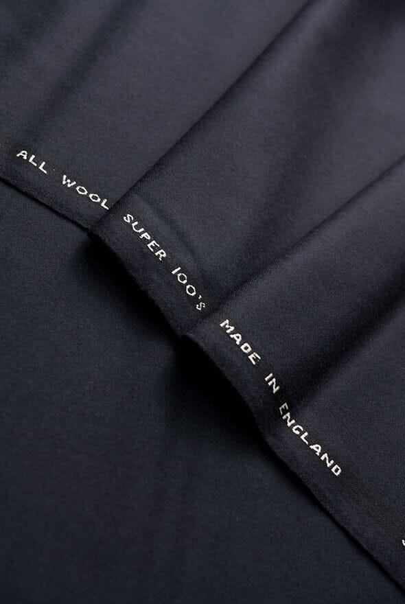 V20181 Black Ink Superfine Wool Suiting-3.2m