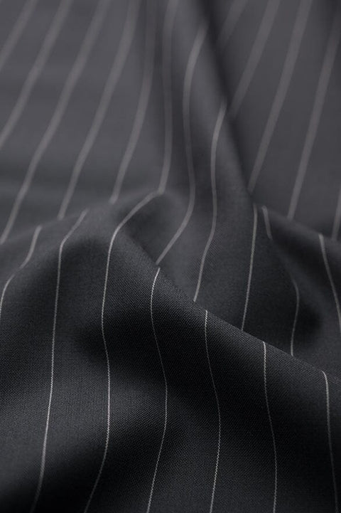 V20334 Black Stripe Suiting -3.1m VINTAGE John Cooper