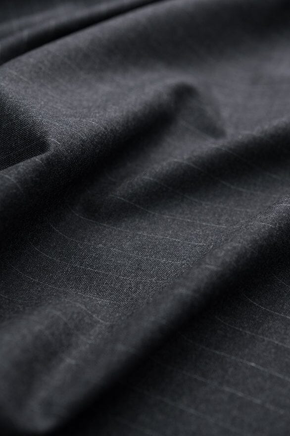 V20344 Gray Stripe Wool Suiting - 3m VINTAGE Vintage