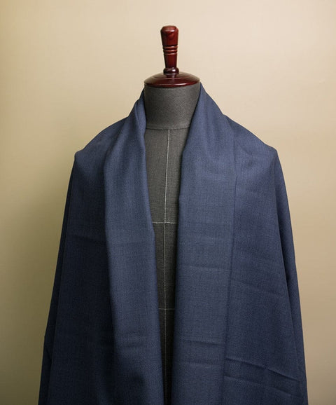 V20353 Dormeuil Blue Plain Wool Suiting -1.6m VINTAGE Dormeuil