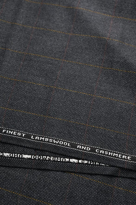 V20376 Charcoal Lambswool & Cashmere Jacketing -1.9m VINTAGE Bower Roebuck